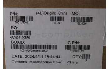 Lenovo 5H51L77340 Scharnier FRU KITS Scharnier CFRP WUXGA&EP CJ