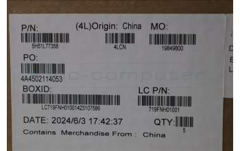 Lenovo 5H51L77358 FRU HINGE ACCY KITS HINGE LH LP630