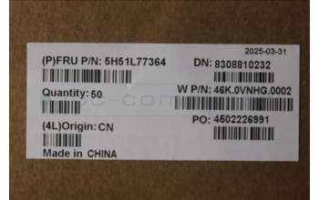 Lenovo 5H51L77364 FRU HINGE Hinge L+R 13W G3