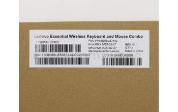 Lenovo 5KM0U87442 Keyboard_Mouse,2.4G,German,Grey,Non_Backlight
