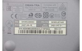 Lenovo 5KM0U87448 Keyboard_Mouse,2.4G,Italian,Grey