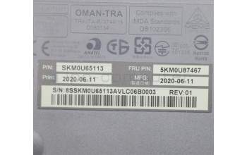 Lenovo 5KM0U87467 Tastatur_Maus, 2,4 G, Slowenisch, Grau, Nicht beleuchtet
