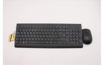 Lenovo 5KM0U87609 Keyboard_Mouse, 2.4G, Portuguese, Black, Non Backlight