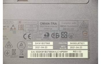 Lenovo 5KM0U87621 Keyboard_Mouse,2.4G,US English Euro,Black,Non_Backlight