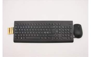 Lenovo 5KM0U87627 Keyboard_Mouse,2.4G,Nordic,Black,Non_Backlight