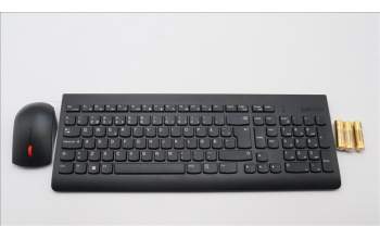 Lenovo 5KM0U87658 Keyboard_Mouse,Wireless,Norwegian,Black