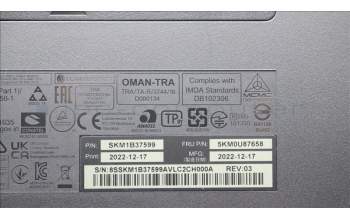 Lenovo 5KM0U87658 Keyboard_Mouse,Wireless,Norwegian,Black