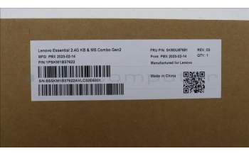 Lenovo 5KM0U87681 Keyboard_Mouse,Wireless,Czech/Slovakian,Black