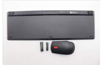 Lenovo 5KM0U87787 Keyboard_Mouse,2.4G,Belgium English,Black
