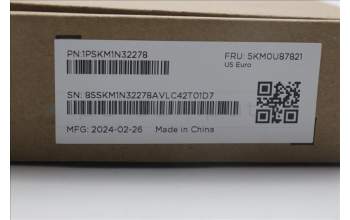 Lenovo 5KM0U87821 Keyboard_Mouse,2.4G,US English Euro,Black