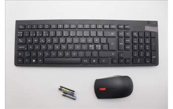 Lenovo 5KM0U87827 Keyboard_Mouse,2.4G,Nordic,Black