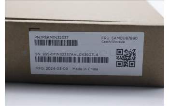 Lenovo 5KM0U87880 Keyboard_Mouse,2.4G,Czech/Slovakian,Luna Grey