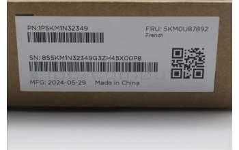 Lenovo 5KM0U87892 Keyboard_Mouse,2.4G,French,Cloud Grey