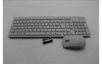 Lenovo 5KM0U87907 Keyboard_Mouse,2.4G,Portuguese,Cloud Grey