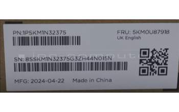 Lenovo 5KM0U87918 Keyboard_Mouse,2.4G,UK English,Cloud Grey