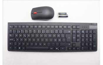 Lenovo 5KM0U87954 AI Keyboard_Mouse,2.4G,Norwegian,Black