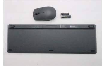 Lenovo 5KM0U87980 Keyboard_Mouse, 2.4G, Ukraine, Luna Grey, Black Wheel
