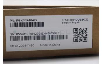 Lenovo 5KM0U88032 AI Keyboard_Mouse,2.4G,Belgium English,Cloud Grey