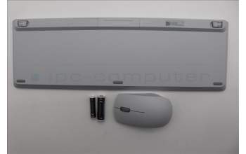 Lenovo 5KM0U88032 AI Keyboard_Mouse,2.4G,Belgium English,Cloud Grey
