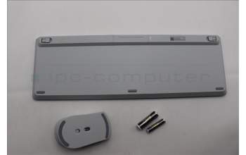 Lenovo 5KM0U88042 AI Keyboard_Mouse, 2.4G, German, Cloud Grey, Darker Wheel