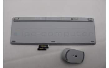 Lenovo 5KM0U88048 AI Keyboard_Mouse, 2.4G, Italy, Cloud Grey, Darker Wheel