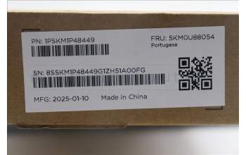 Lenovo 5KM0U88054 AI Keyboard_Mouse,2.4G,Portugese,Cloud Grey