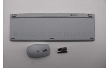 Lenovo 5KM0U88066 AI Keyboard_Mouse,2.4G,US English Euro,Cloud Grey