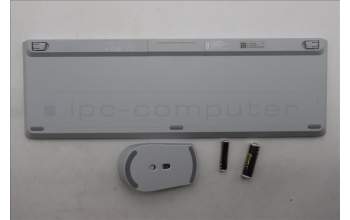 Lenovo 5KM0U88072 AI Keyboard_Mouse, 2.4G, Nordic, Cloud Grey, Darker Wheel