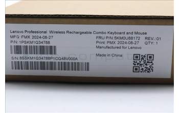 Lenovo 5KM0U88172 AI Keyboard_Mouse, Wireless, Arabic, Storm Grey