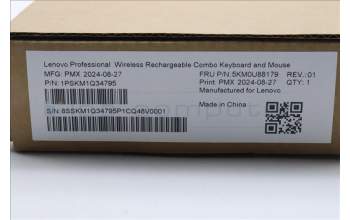 Lenovo 5KM0U88179 AI Keyboard_Mouse, Wireless, German, Storm Grey