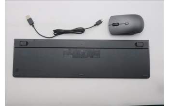 Lenovo 5KM0U88183 AI Keyboard_Mouse, Wireless, Italy, Storm Grey