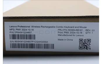 Lenovo 5KM0U88191 AI Keyboard_Mouse, Wireless, Swiss French/German, Storm Grey