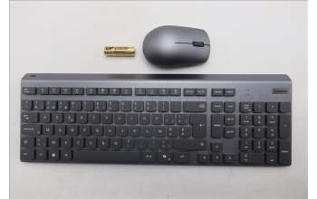 Lenovo 5KM0U88205 Keyboard_Mouse, Wireless, Belgium English, Luna Grey