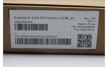 Lenovo 5KM0U88205 Keyboard_Mouse, Wireless, Belgium English, Luna Grey