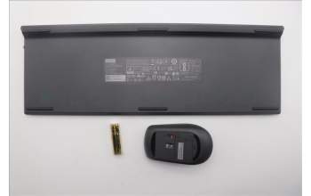 Lenovo 5KM0U88214 Keyboard_Mouse, Wireless, German, Luna Grey