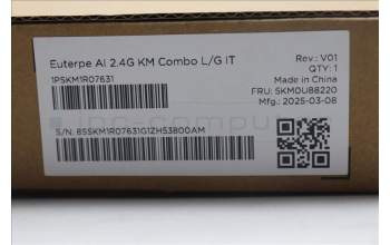 Lenovo 5KM0U88220 Keyboard_Mouse, Wireless, Italian, Luna Grey