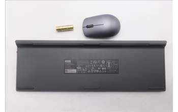 Lenovo 5KM0U88233 Keyboard_Mouse, Wireless, Swiss French/German, Luna Grey