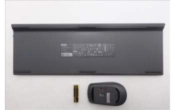 Lenovo 5KM0U88238 Keyboard_Mouse, Wireless, US English Euro, Luna Grey