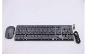 Lenovo 5KM1B81158 Keyboard_Mouse,Wireless,US English Euro,Storm Grey,Non_Backlight