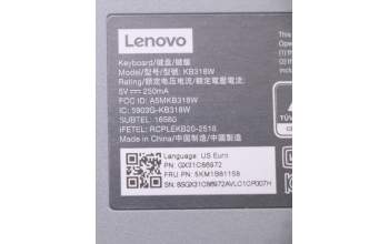 Lenovo 5KM1B81158 Keyboard_Mouse,Wireless,US English Euro,Storm Grey,Non_Backlight