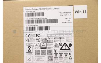 Lenovo 5KM1B81346 Keyboard_Mouse,Wireless,Hebrew,Cloud Grey