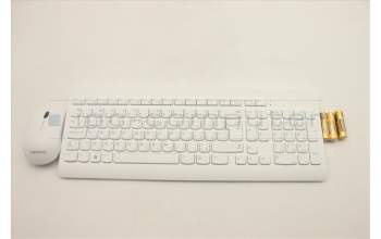 Lenovo 5KM1C40642 Keyboard_Mouse,Wireless,Arabic,White_Grey,Non_Backlight