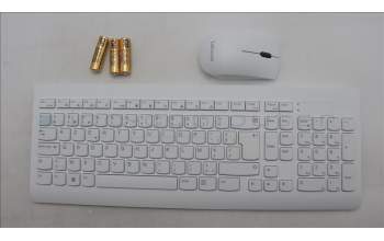 Lenovo 5KM1C40644 Keyboard_Mouse,2.4G,Belgium English,Grey