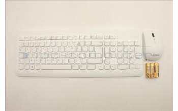 Lenovo 5KM1C40651 Keyboard_Mouse,Wireless,French,White_Grey,Non_Backlight