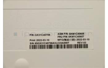 Lenovo 5KM1C40657 Keyboard_Mouse,Wireless,Hebrew,White_Grey,Non_Backlight