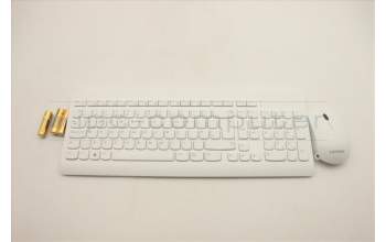 Lenovo 5KM1C40678 Keyboard_Mouse,Wireless,UK English,White Grey,Non_Backlight