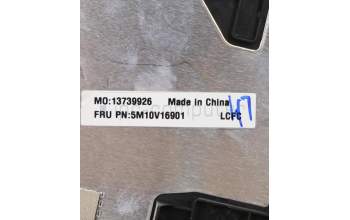 Lenovo 5M10V16901 C-Cover with keyboard, Spanish, Black, UK