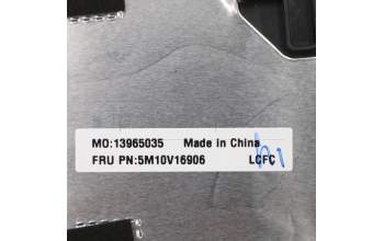 Lenovo 5M10V16906 C-Cover with keyboard, Hebrew, Black, Backlight, US