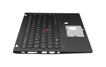 5M10V25505 Original Lenovo Tastatur inkl. Topcase DE (deutsch) schwarz/schwarz mit Backlight und Mouse-Stick