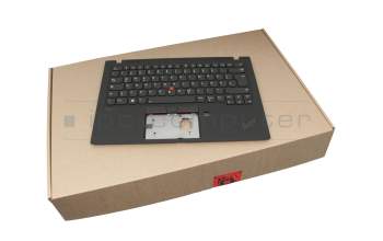 5M10V25613 Original Lenovo Tastatur inkl. Topcase DE (deutsch) schwarz/schwarz mit Backlight und Mouse-Stick